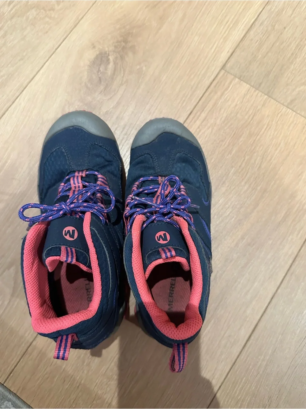 Merrell Kids Navy and Pink Trail Hiking Boots